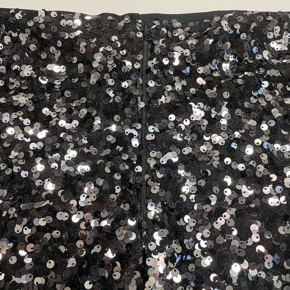 Black Sequin Skirt - Picture 3 of 7